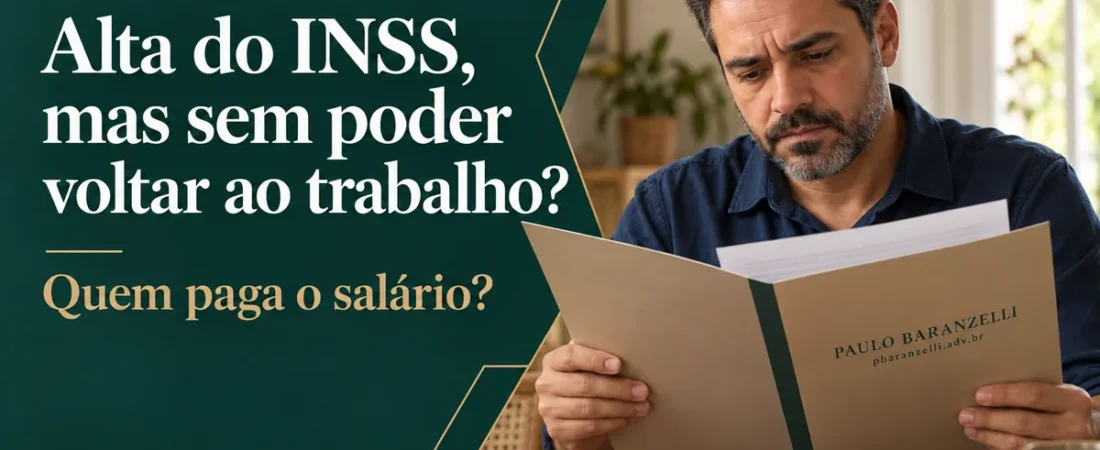 Recebi alta do INSS, mas a empresa me considerou inapto. Quem paga meu salário?